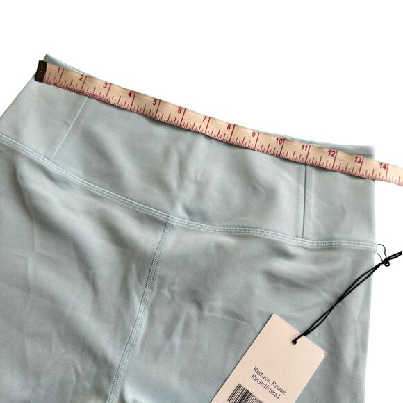 Girlfriend Collective XL High-Waisted Bike Shorts In Light Blue womens new - Picture 4 of 8